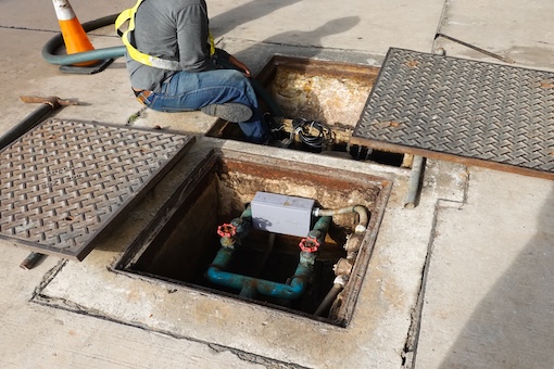 low-section-man-working-street